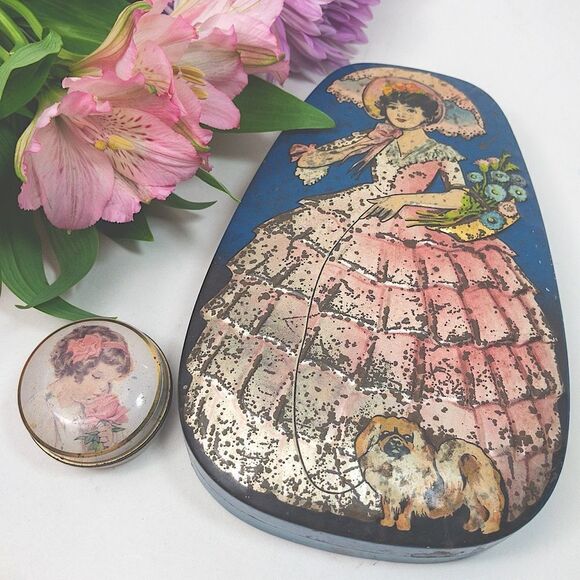 Antique English Sweets Tin Bundle - Picture 1 of 16